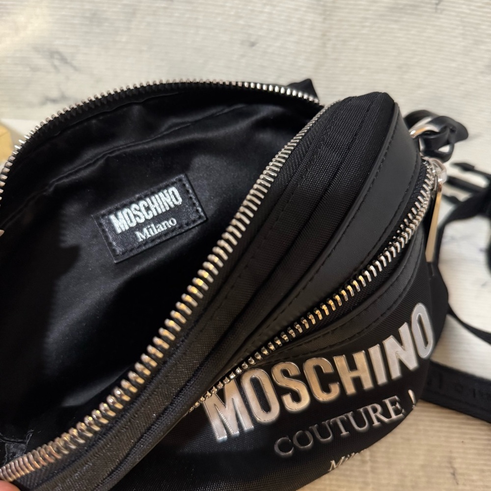 Moschino Couture Black Belt Bag / Bumbag Unisex - Picture 11 of 17